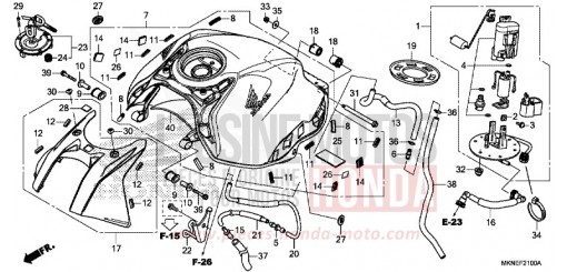 RESERVOIR A CARBURANT CBR650RAK de 2019